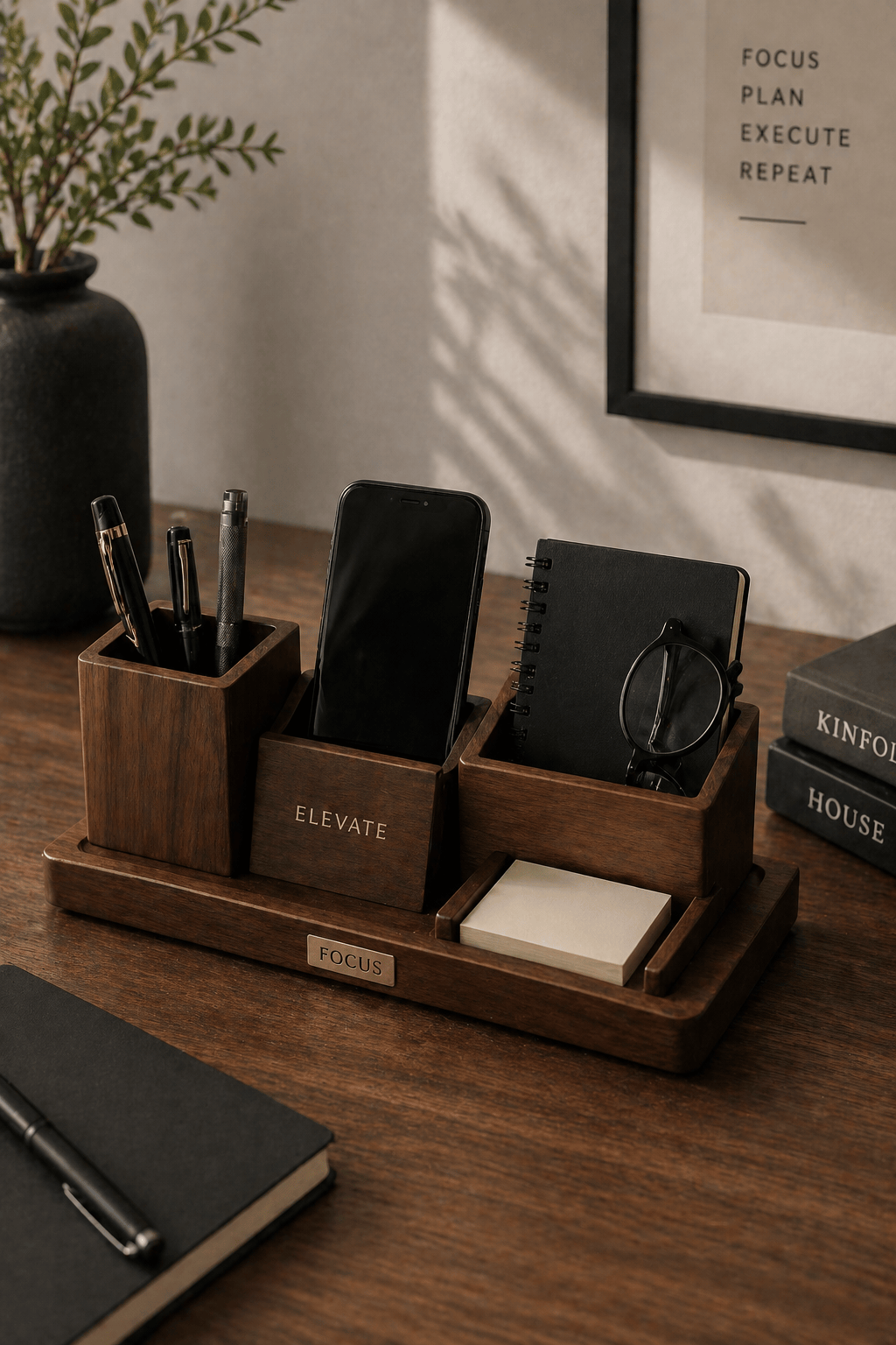 Wooden Desk Organizer