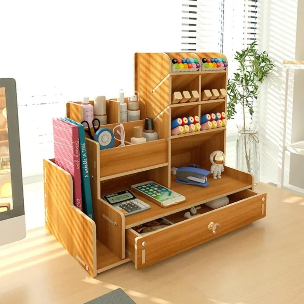 Wooden Desk Organizer